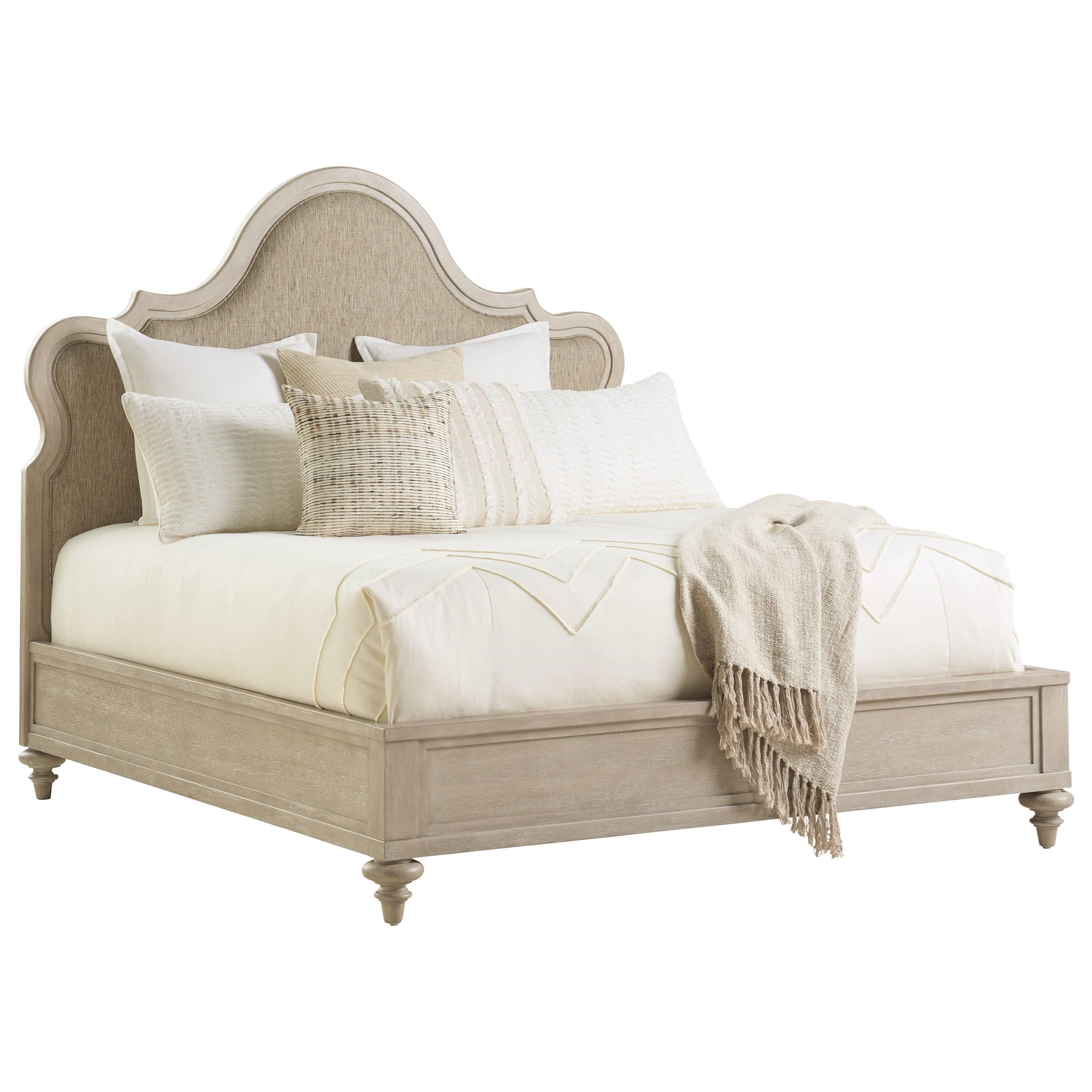 Barclay Butera Malibu Zuma Queen Upholstered Panel Bed Belfort